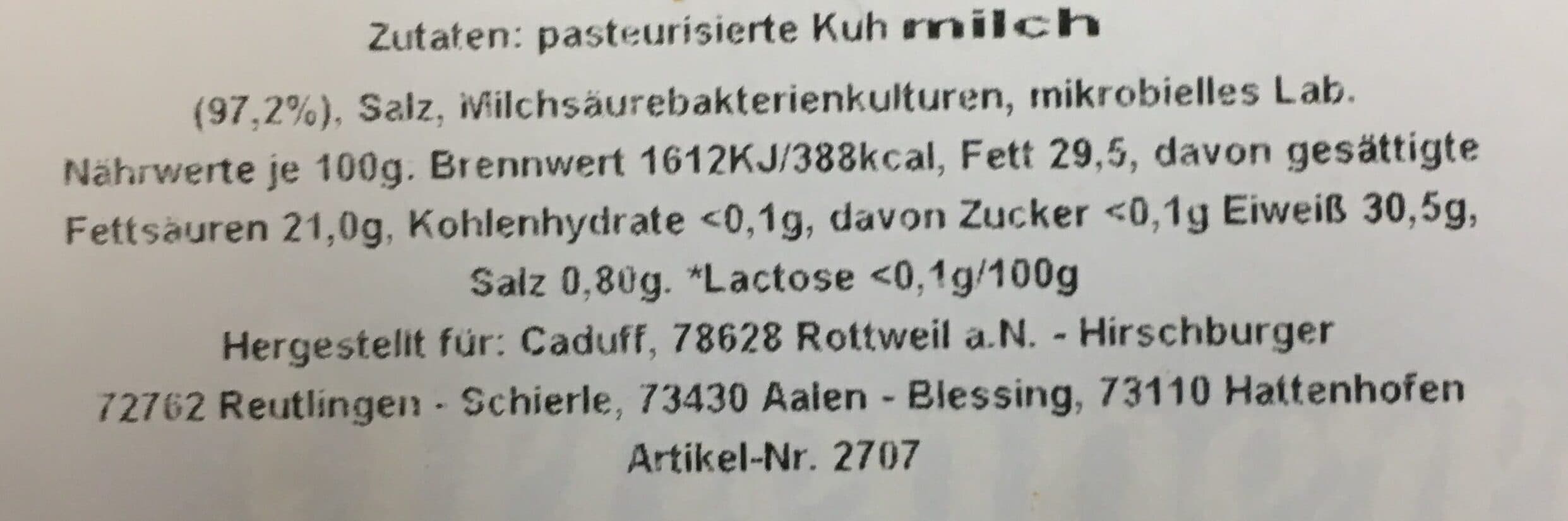 Alpenperle Emmentaler, 45% Fett i. Tr packshot