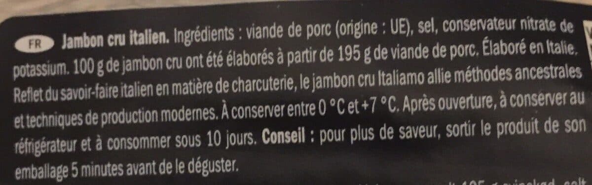 Open Food Facts Prosciutto Crudo packshot