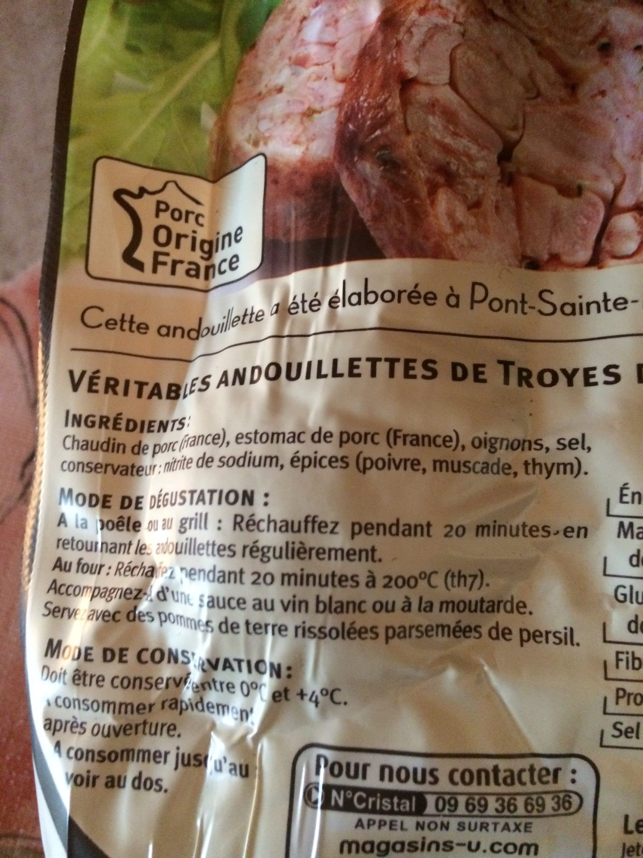 U Veritable andouillette de troyes packshot
