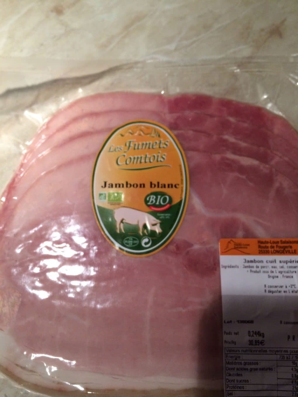 Les Fumets Comtois Jambon blanc packshot