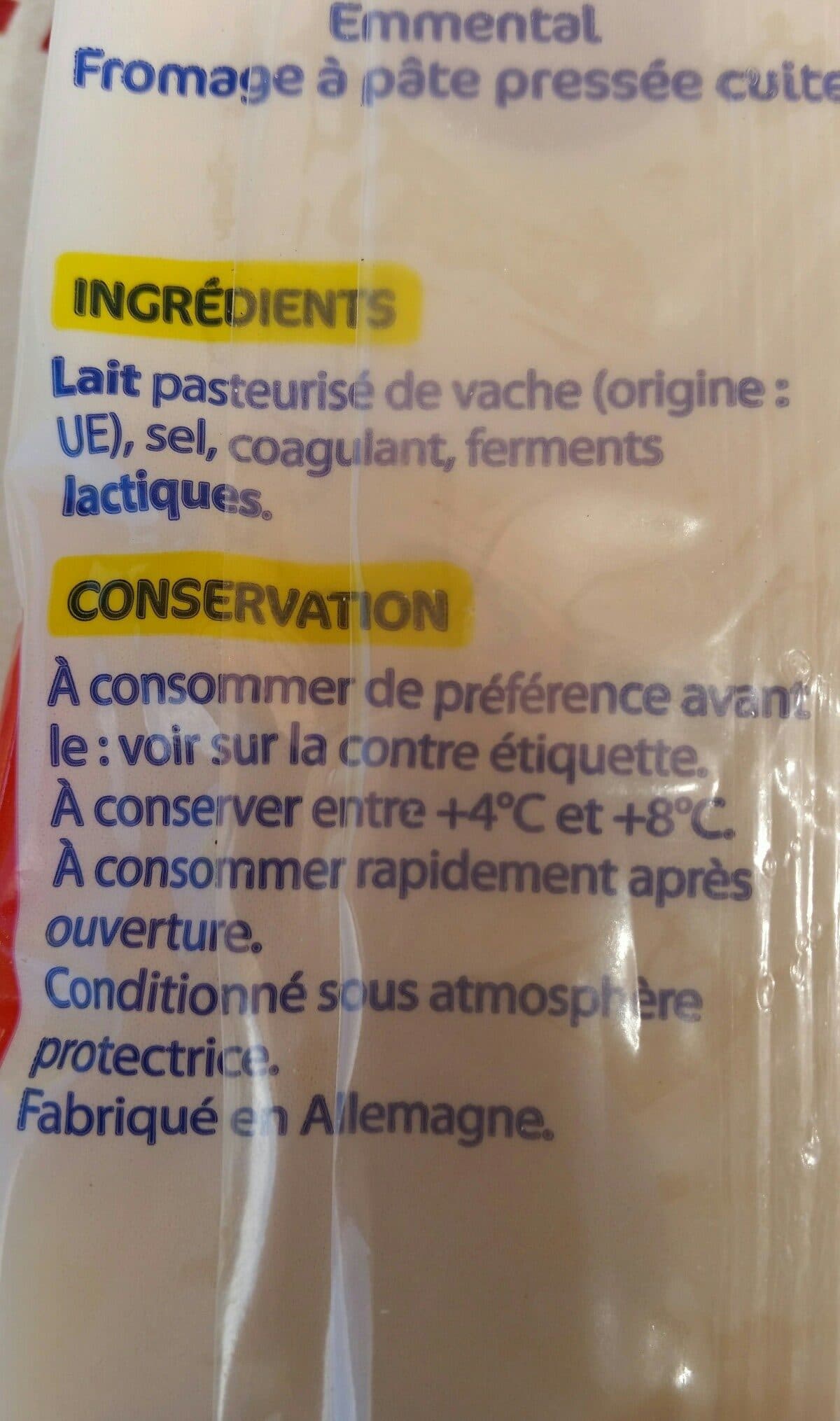 Eco+ Emmental packshot
