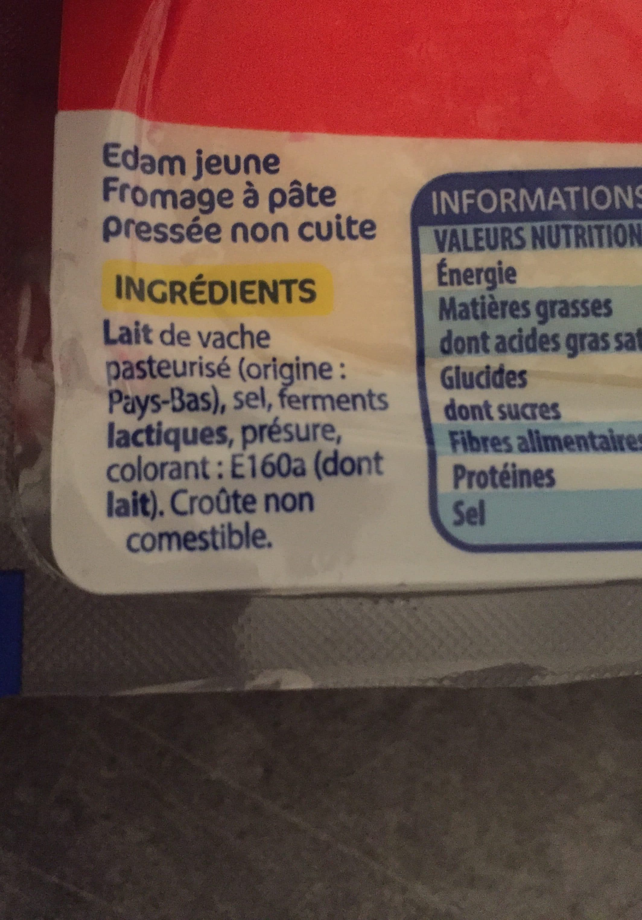 Eco+ Edam jeune eco+ packshot