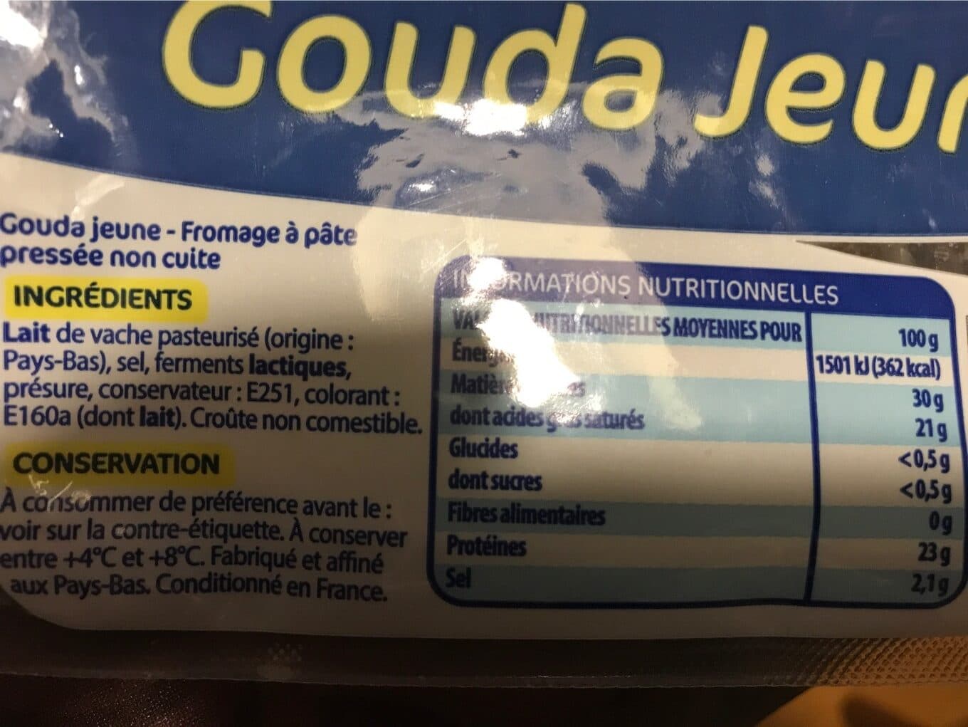 Eco+ Gouda Jeune packshot