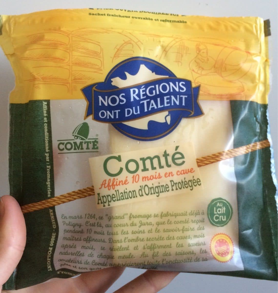 Leclerc Comté, affiné 10 mois en cave packshot