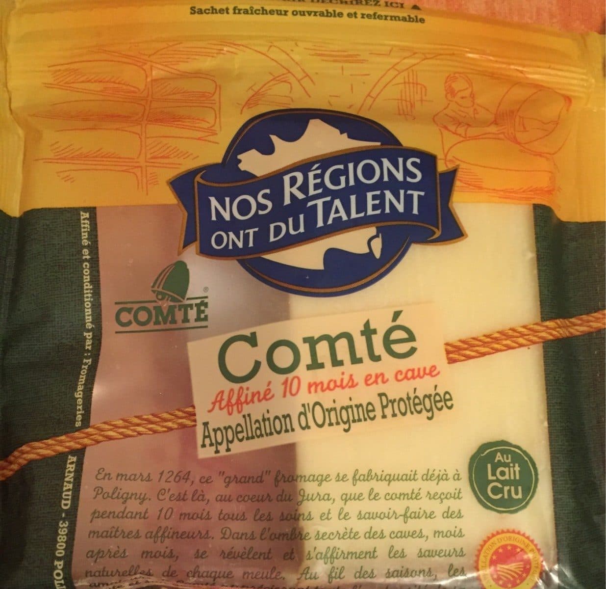 Leclerc Comté packshot