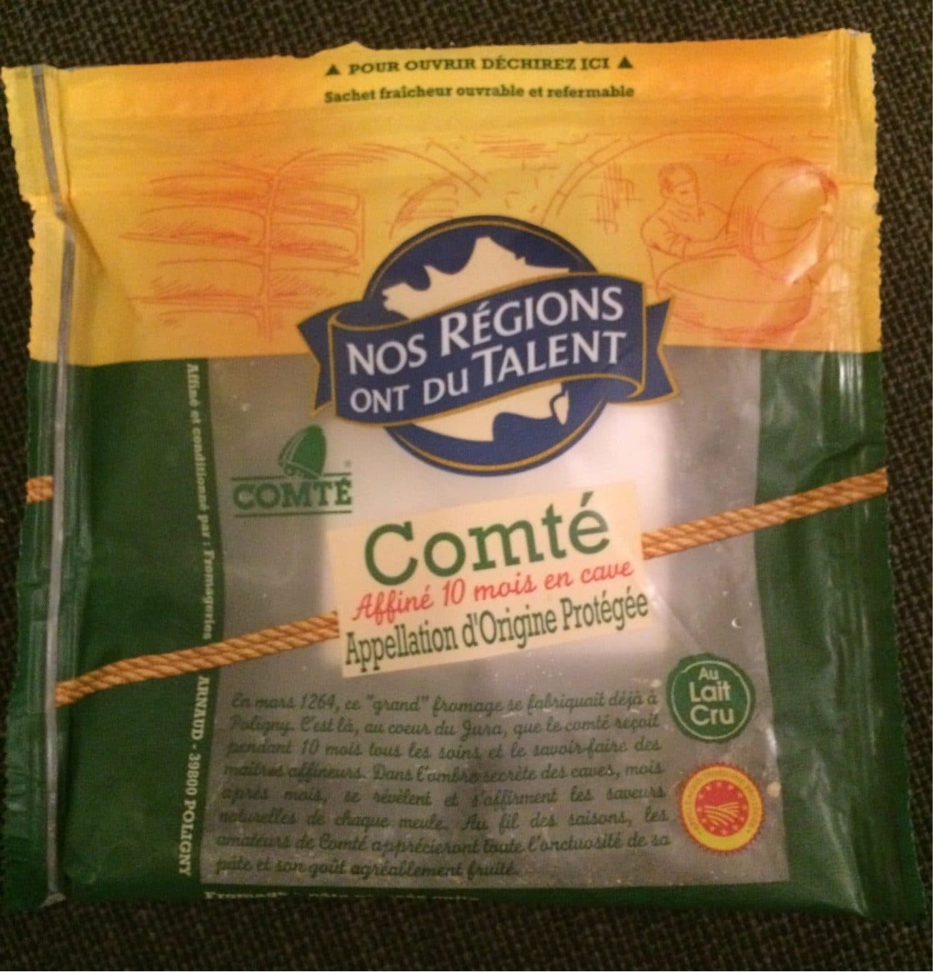 Leclerc Comté - affiné 10 mois packshot