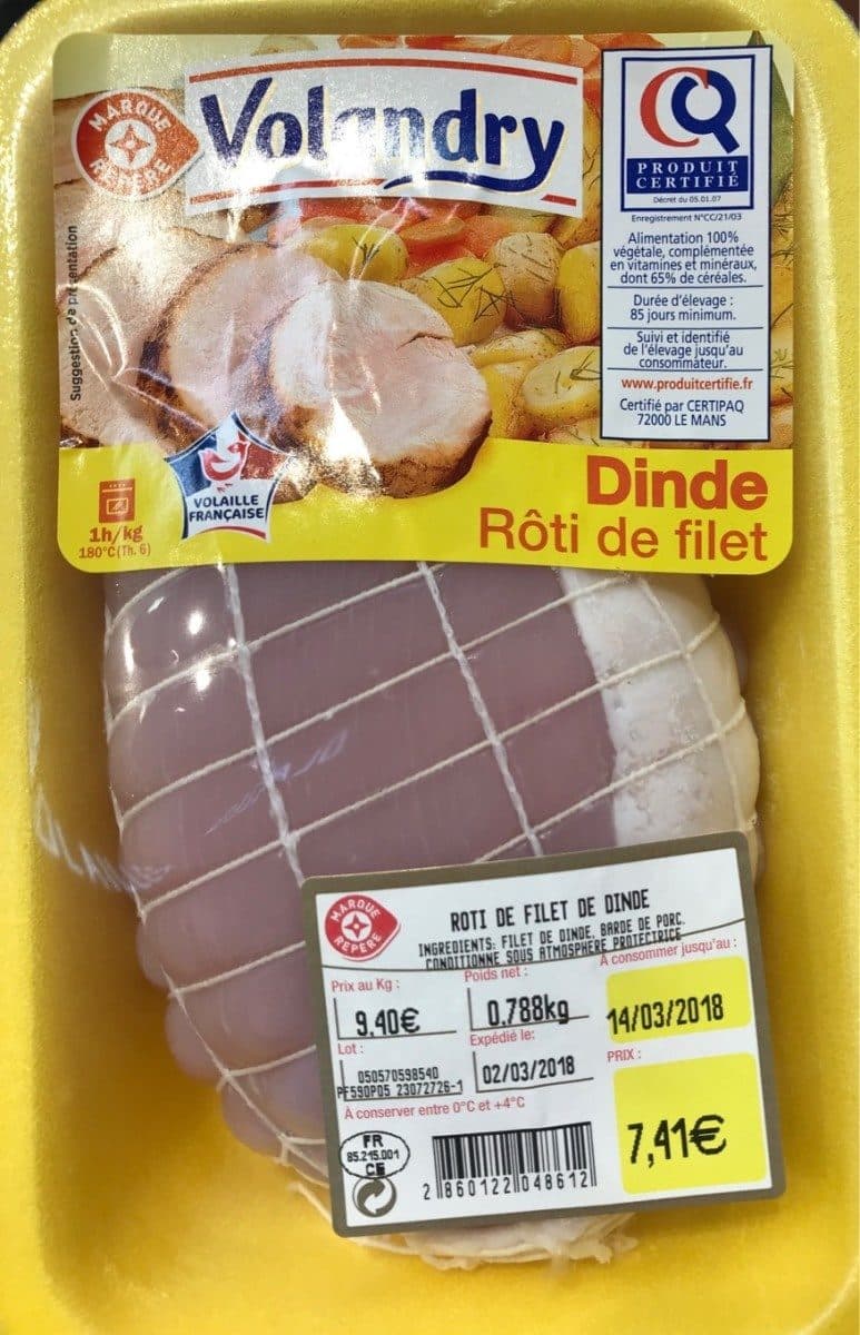 Marque Repère Rotie de filet de dinde packshot