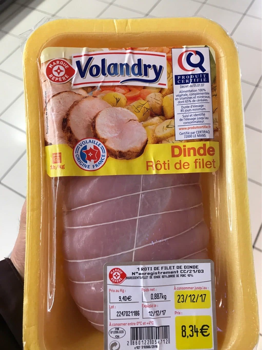 Volandry Roti de dinde packshot