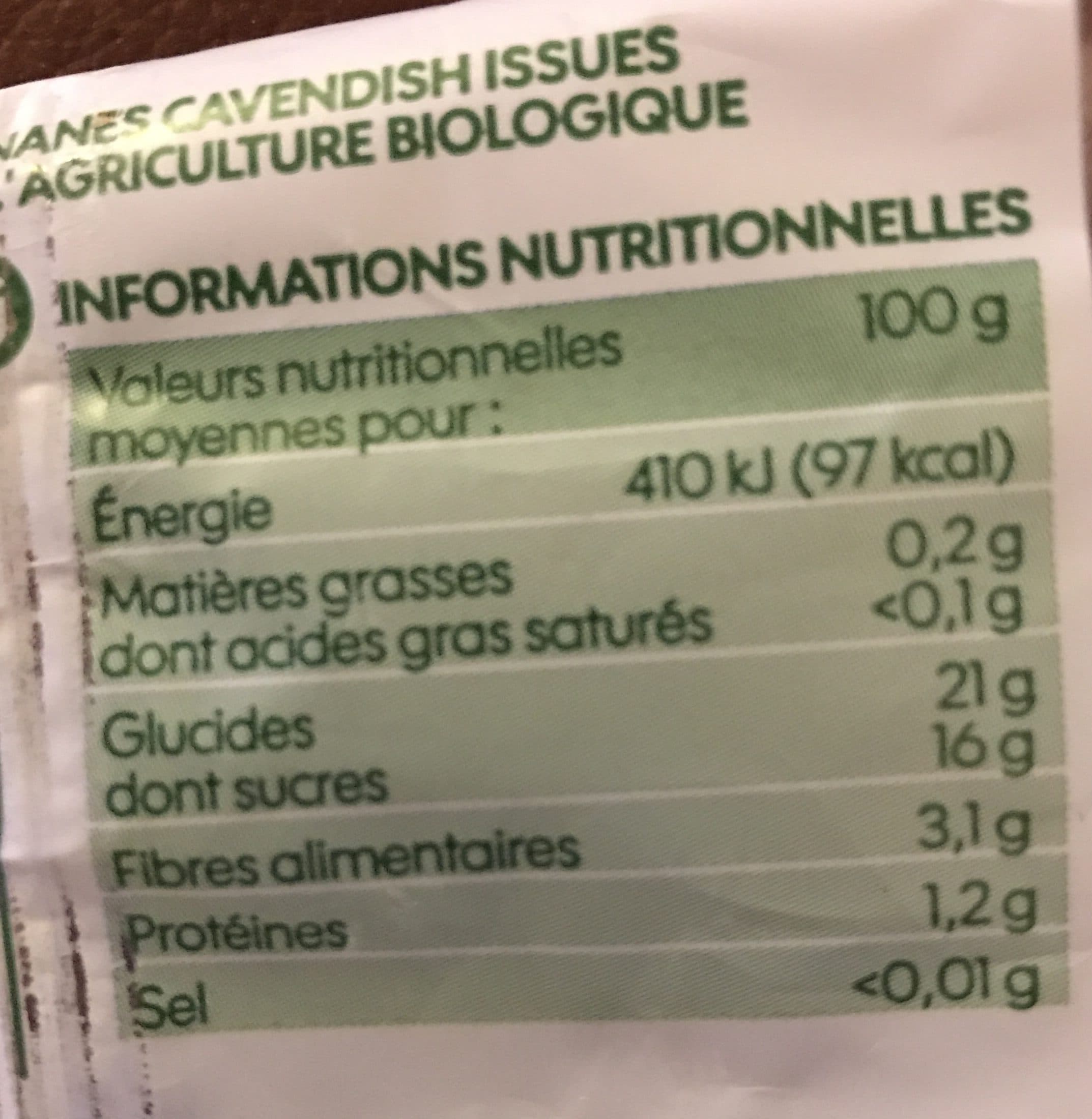 Cavendish Banane packshot