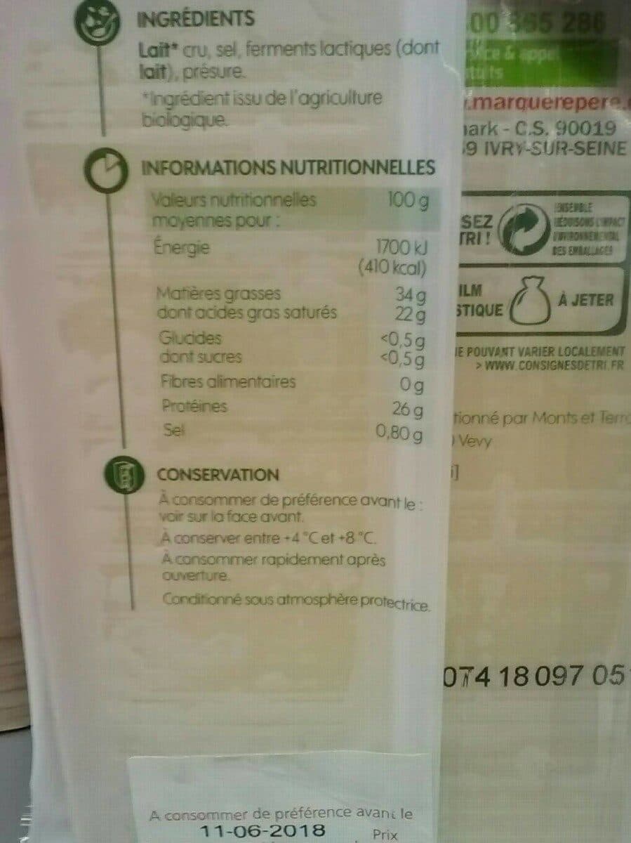 Bio Village Comté packshot