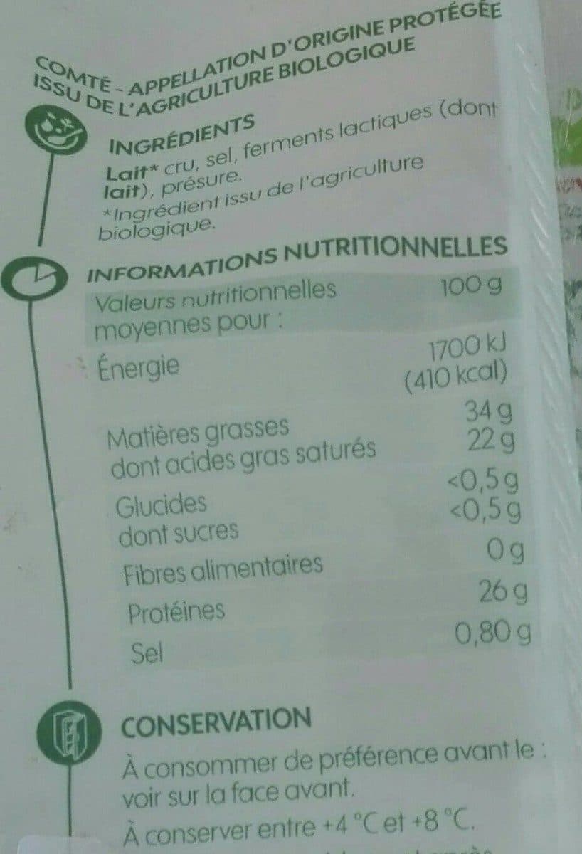 Bio Village Comté packshot