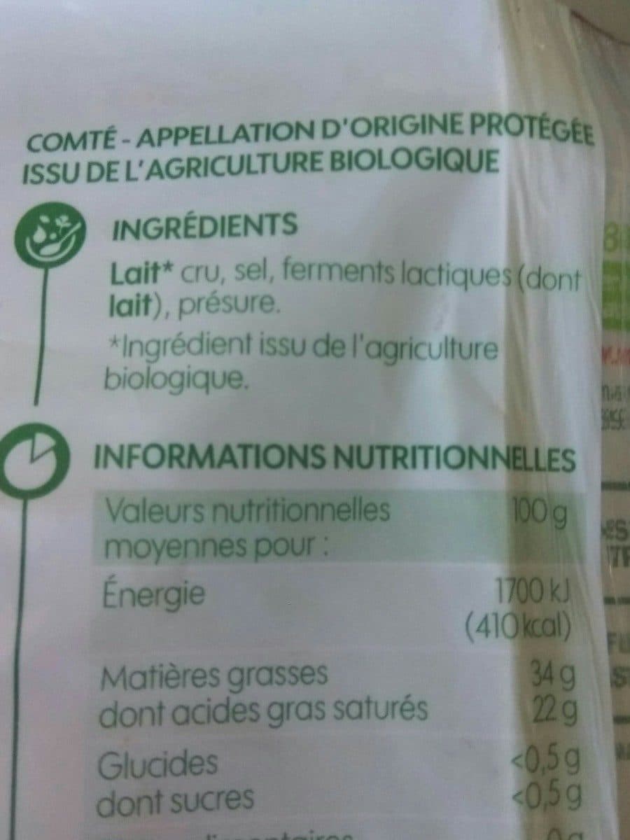 Bio Village Comté packshot