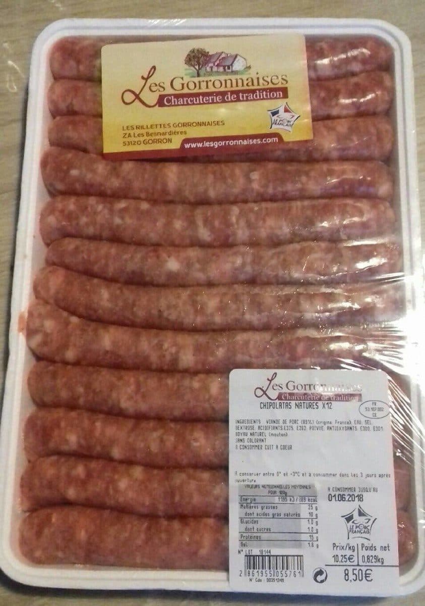 Open Food Facts Chipolatas natures packshot