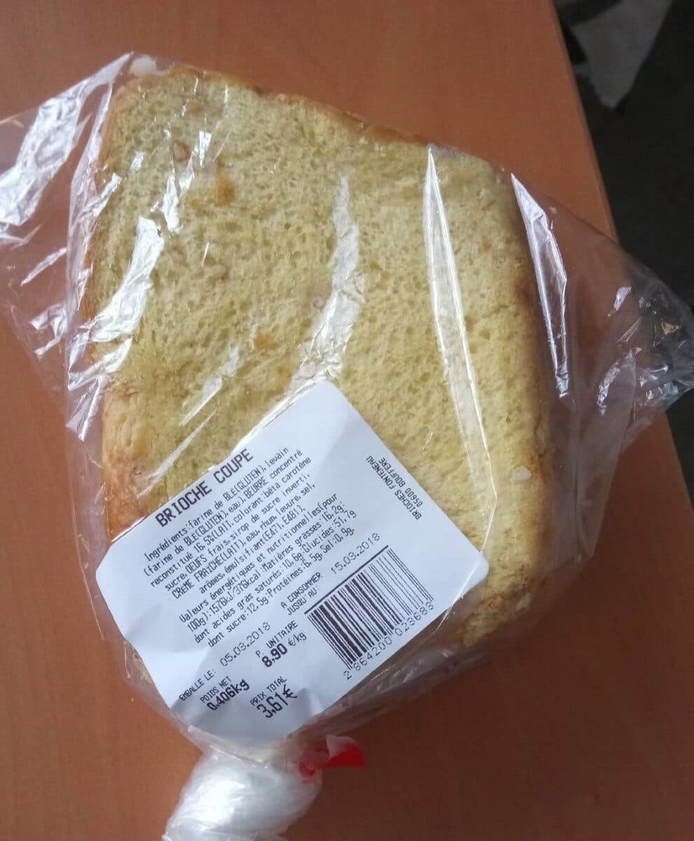 Open Food Facts Brioche coupe packshot