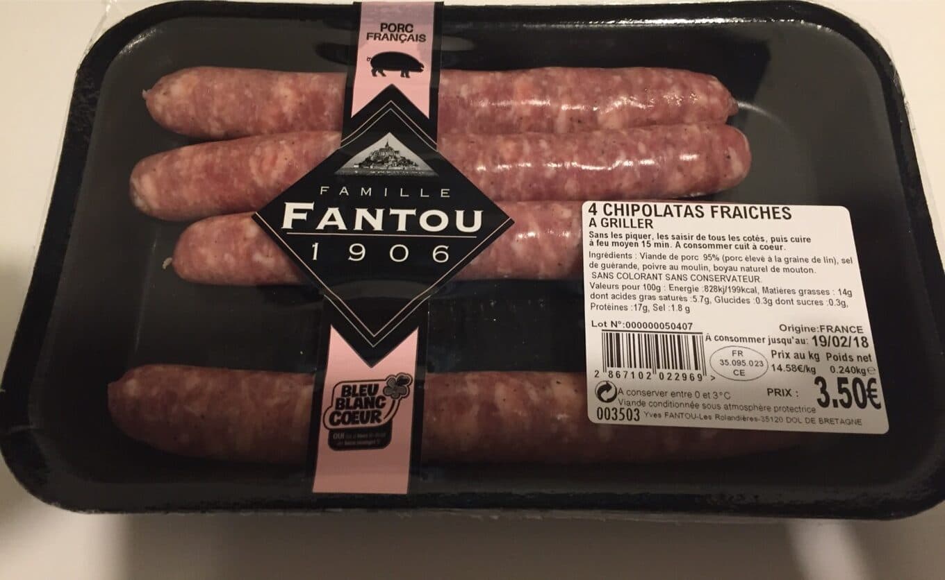 FANTOU Chipolatas packshot
