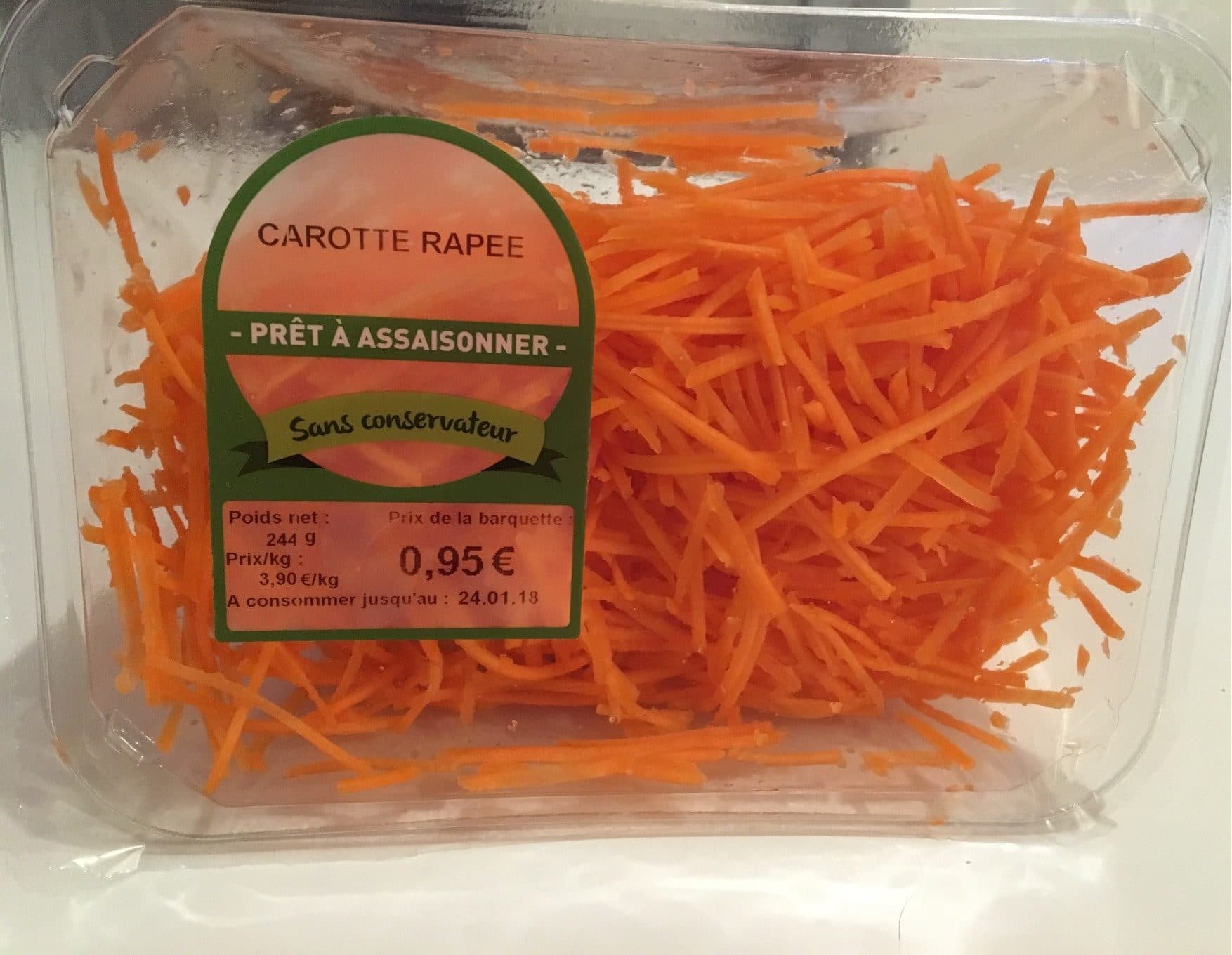 Grand Frais Carottes rapées packshot