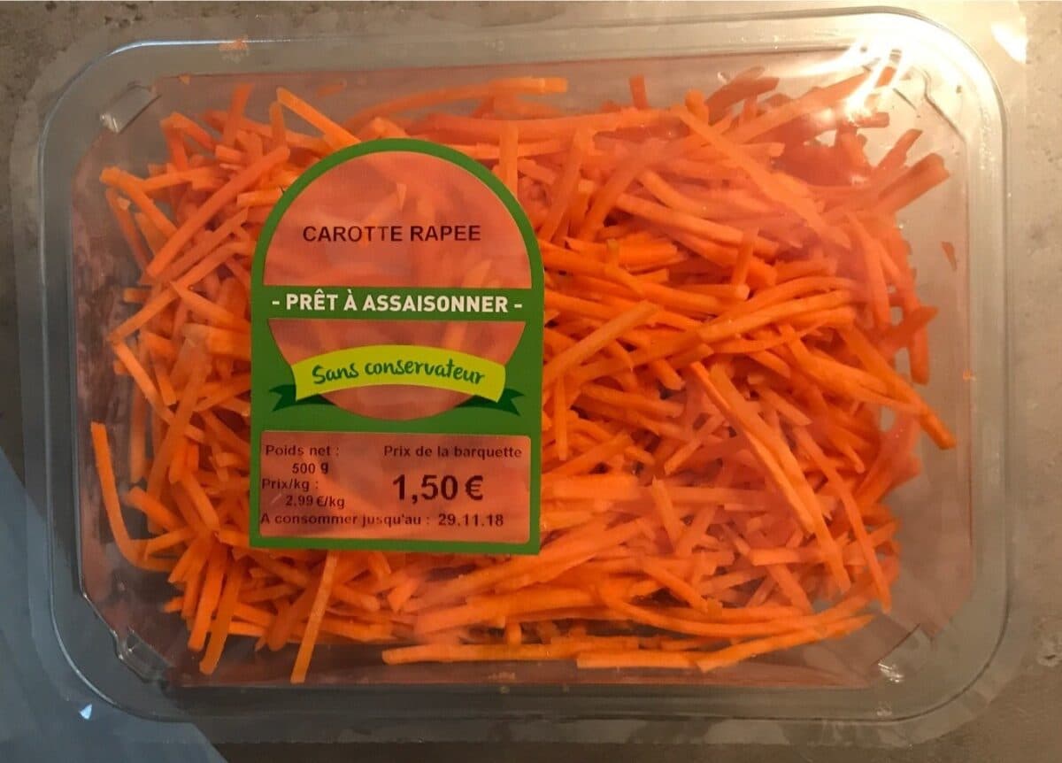 Carré frais Carotte rapee packshot