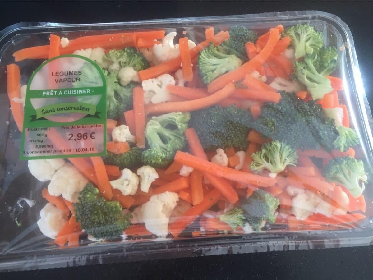 Open Food Facts Legumes vapeur packshot