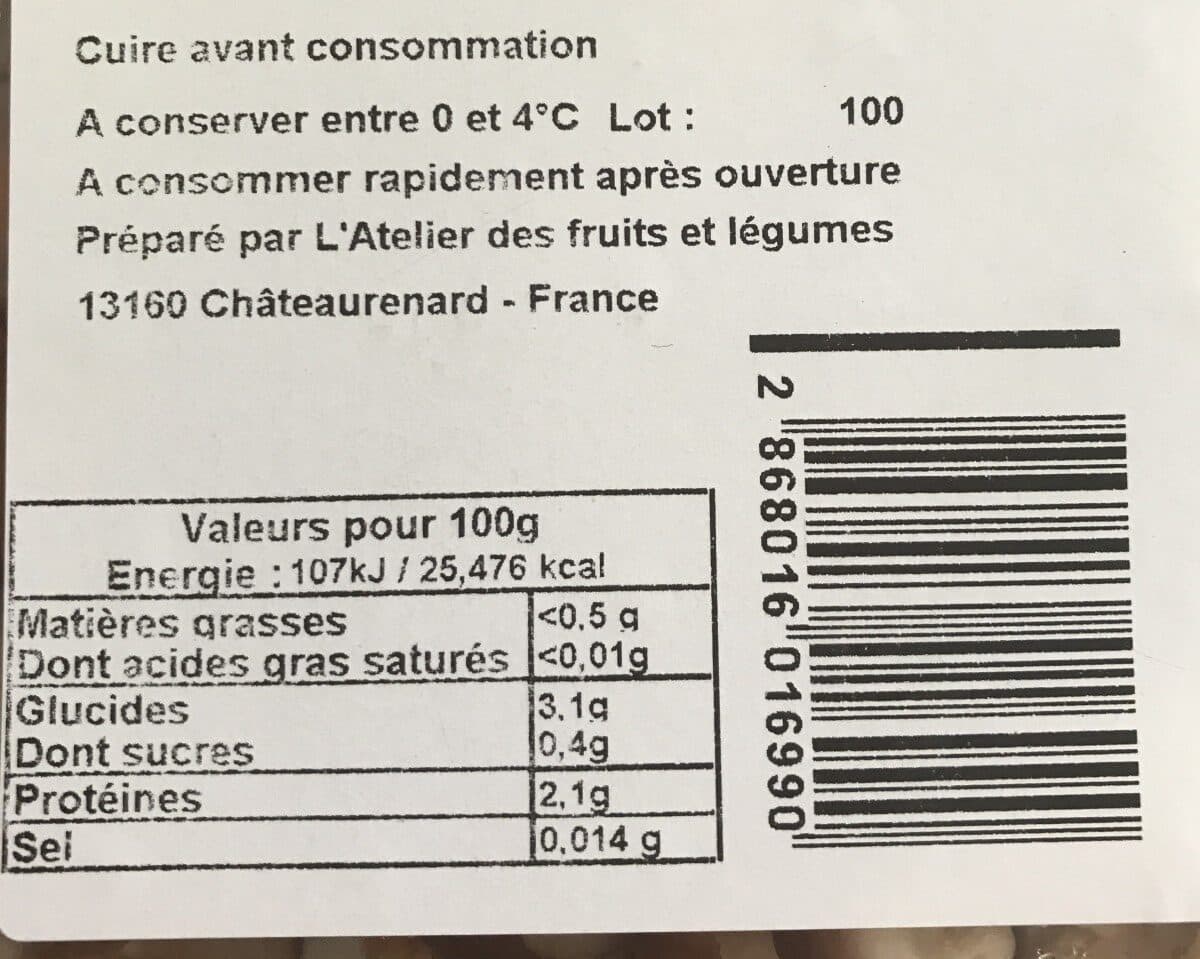 Open Food Facts Shiitake a poeler packshot