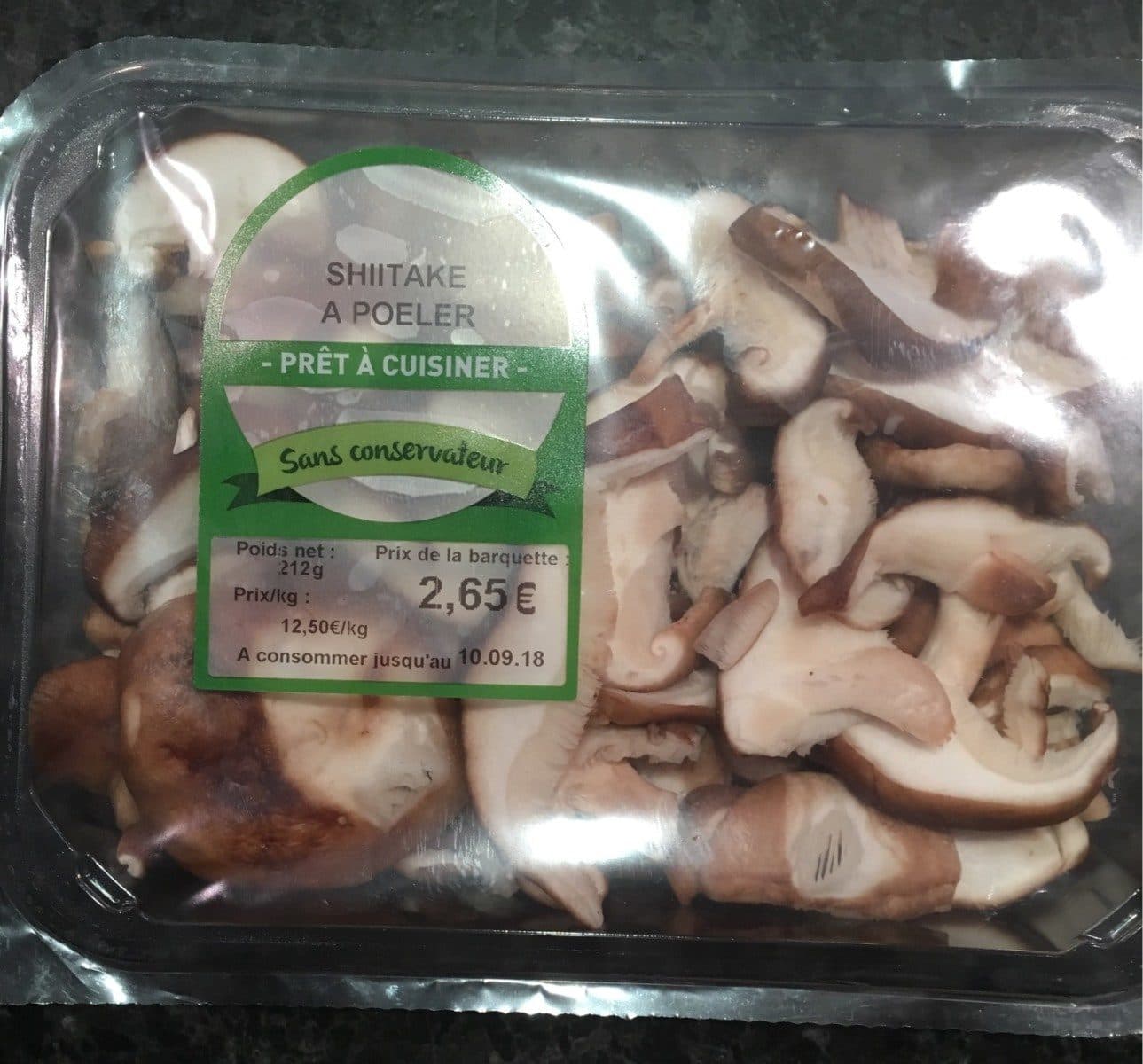 Open Food Facts shiitake à poeler packshot