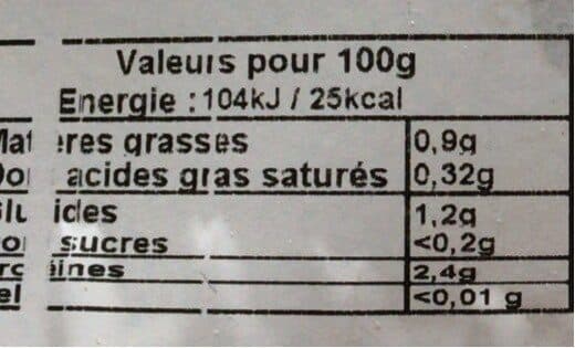 Open Food Facts Champignons eminces packshot