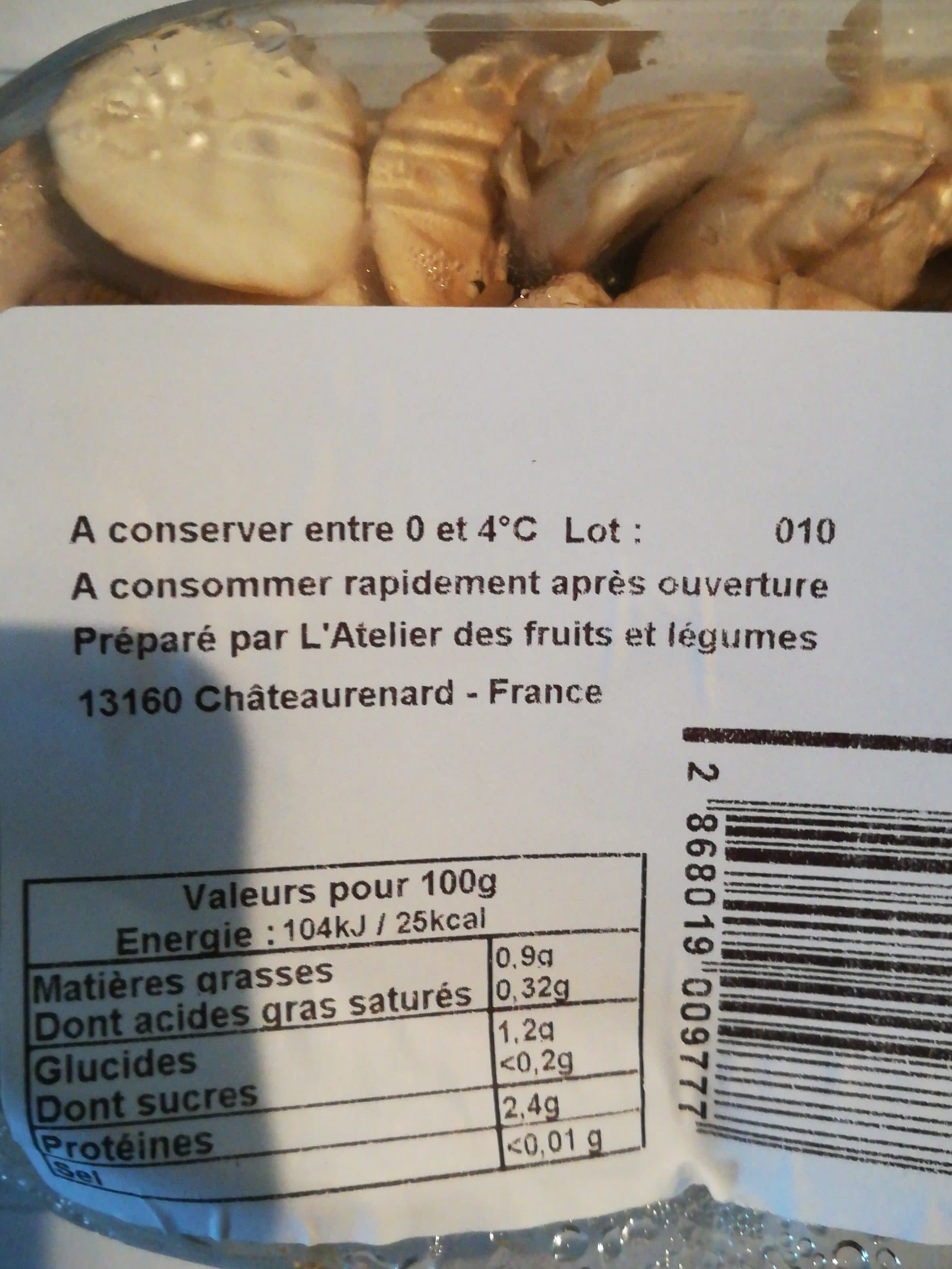 Grand Frais Champignons blancs émincés packshot