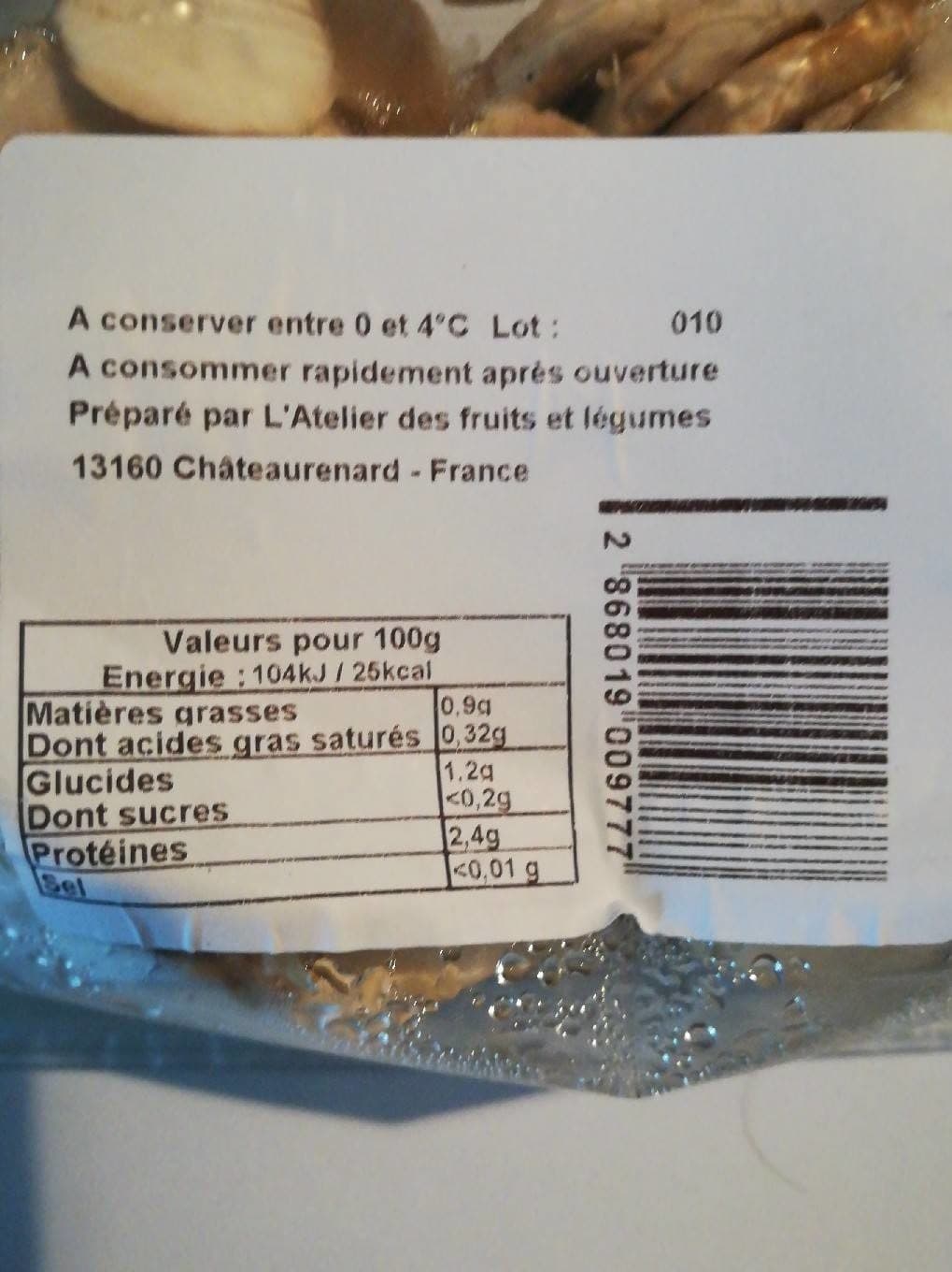 Grand Frais Champignons blancs émincés packshot