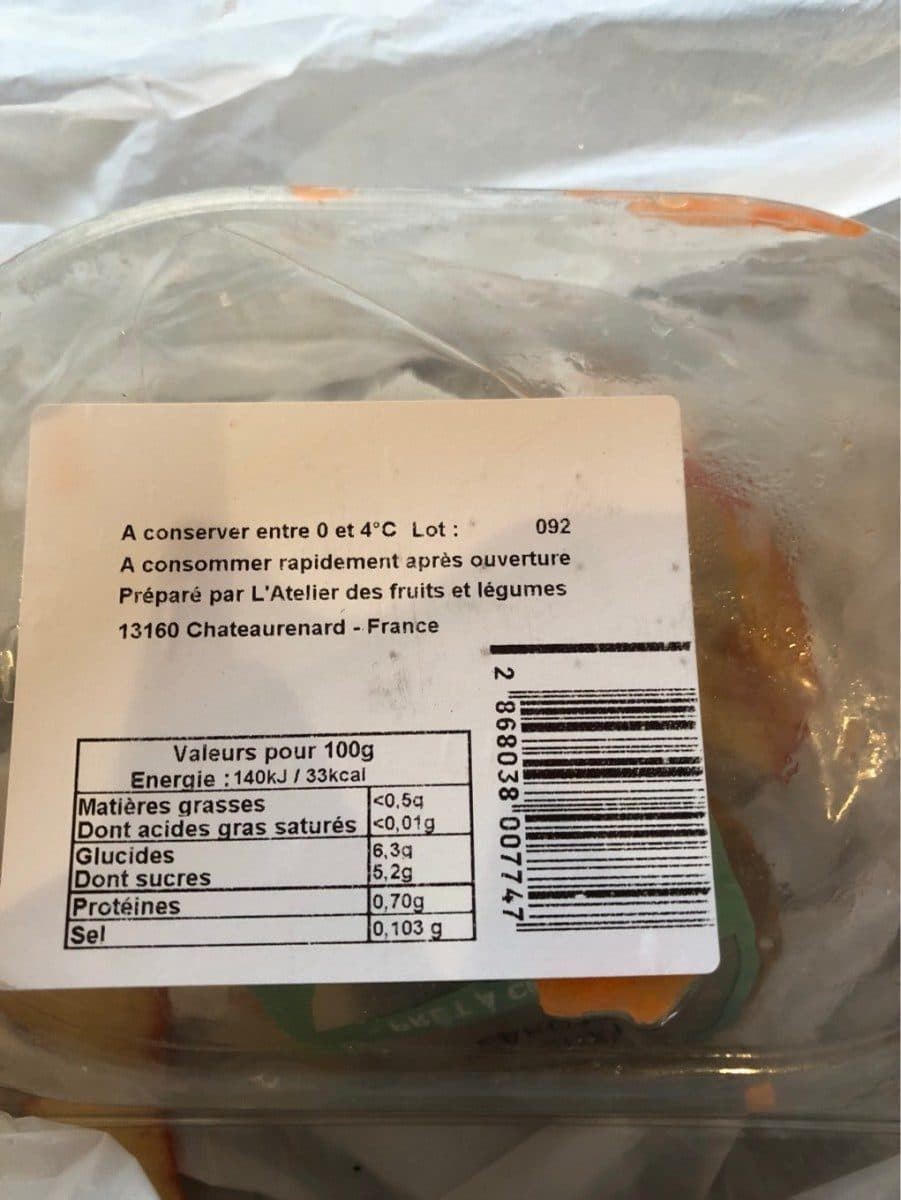 Open Food Facts Carottee packshot