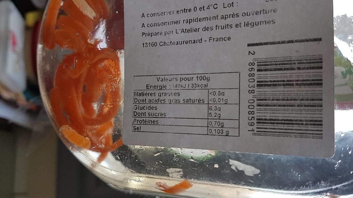 Grand Frais Spaghetti carotte packshot
