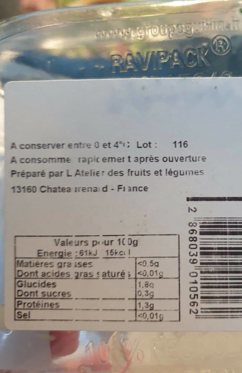 Open Food Facts courgette spaghetti packshot