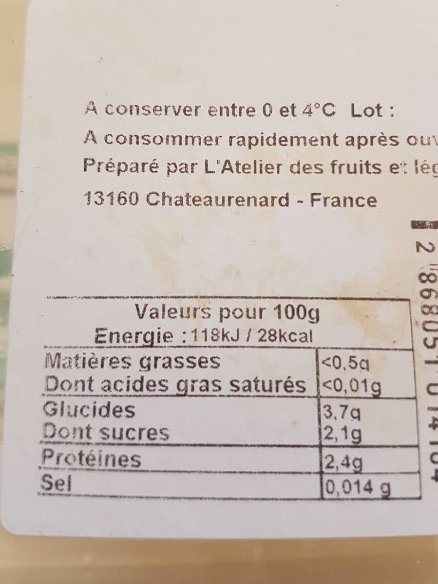 Open Food Facts Fleurette de choux fleur packshot