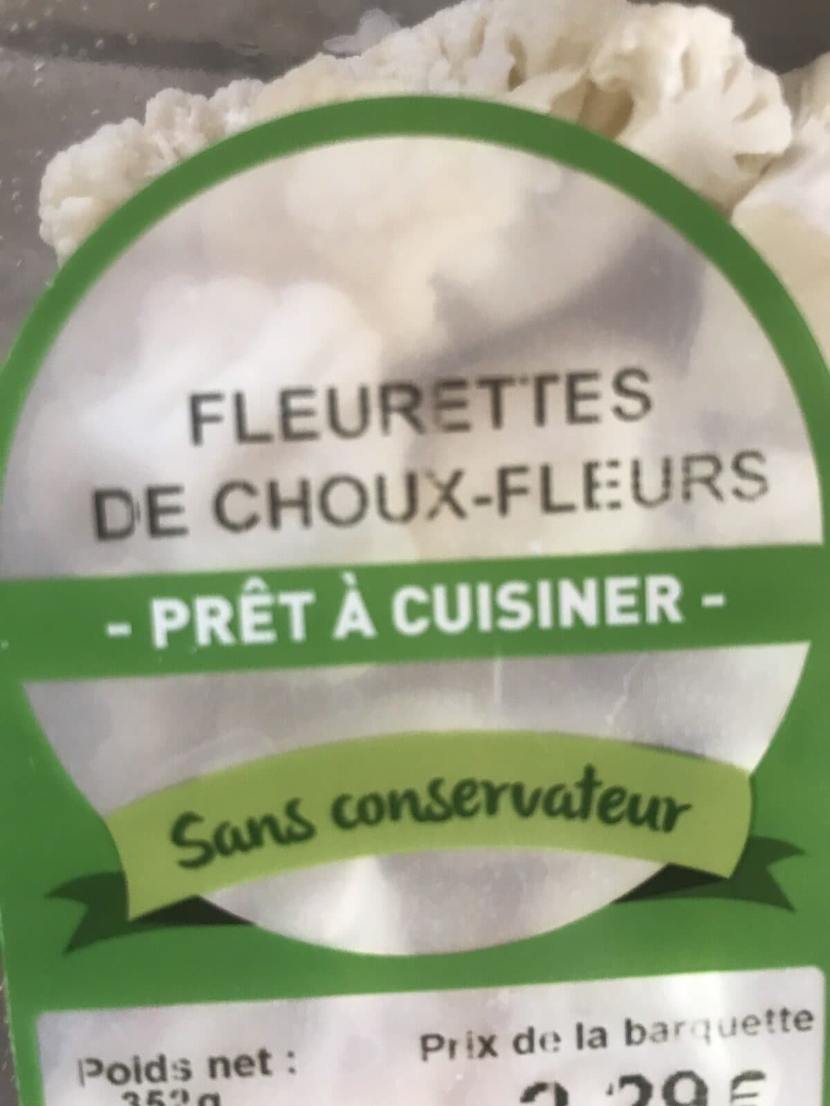Open Food Facts Fleurettes de choux-fleurs packshot