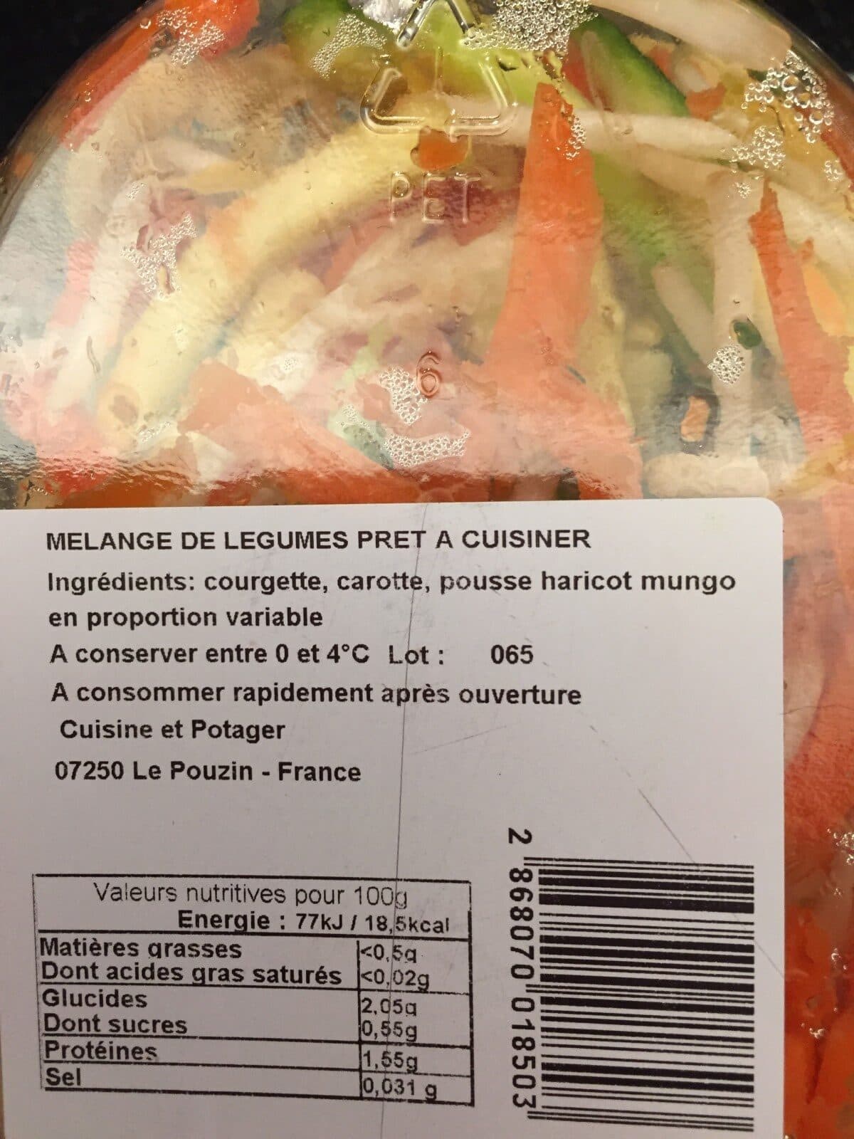 Open Food Facts Mélange de légumes - Wok de saison packshot