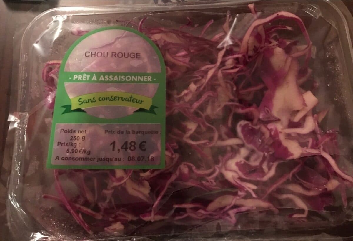 Open Food Facts Chou rouge packshot