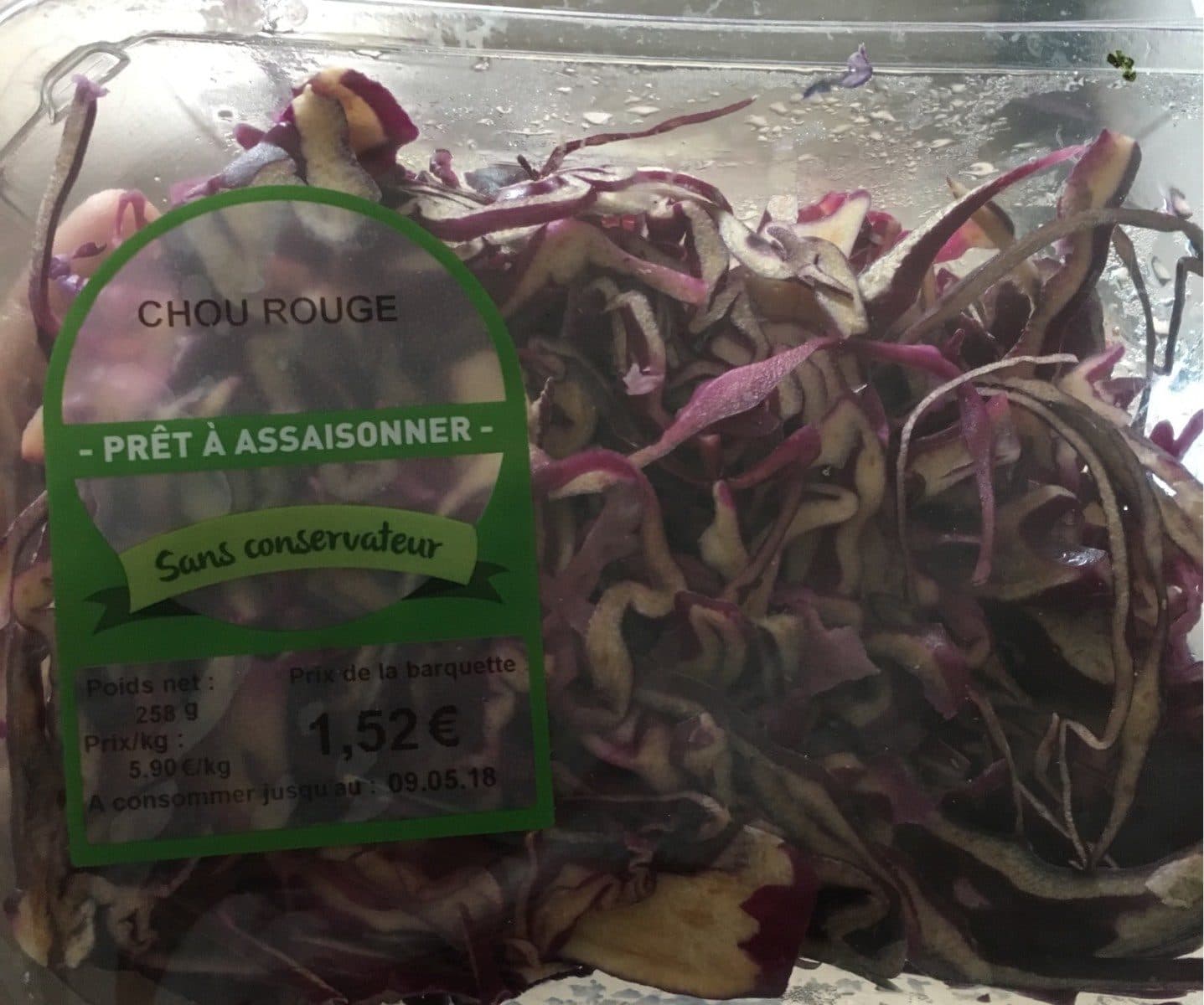 Open Food Facts Chou rouge packshot