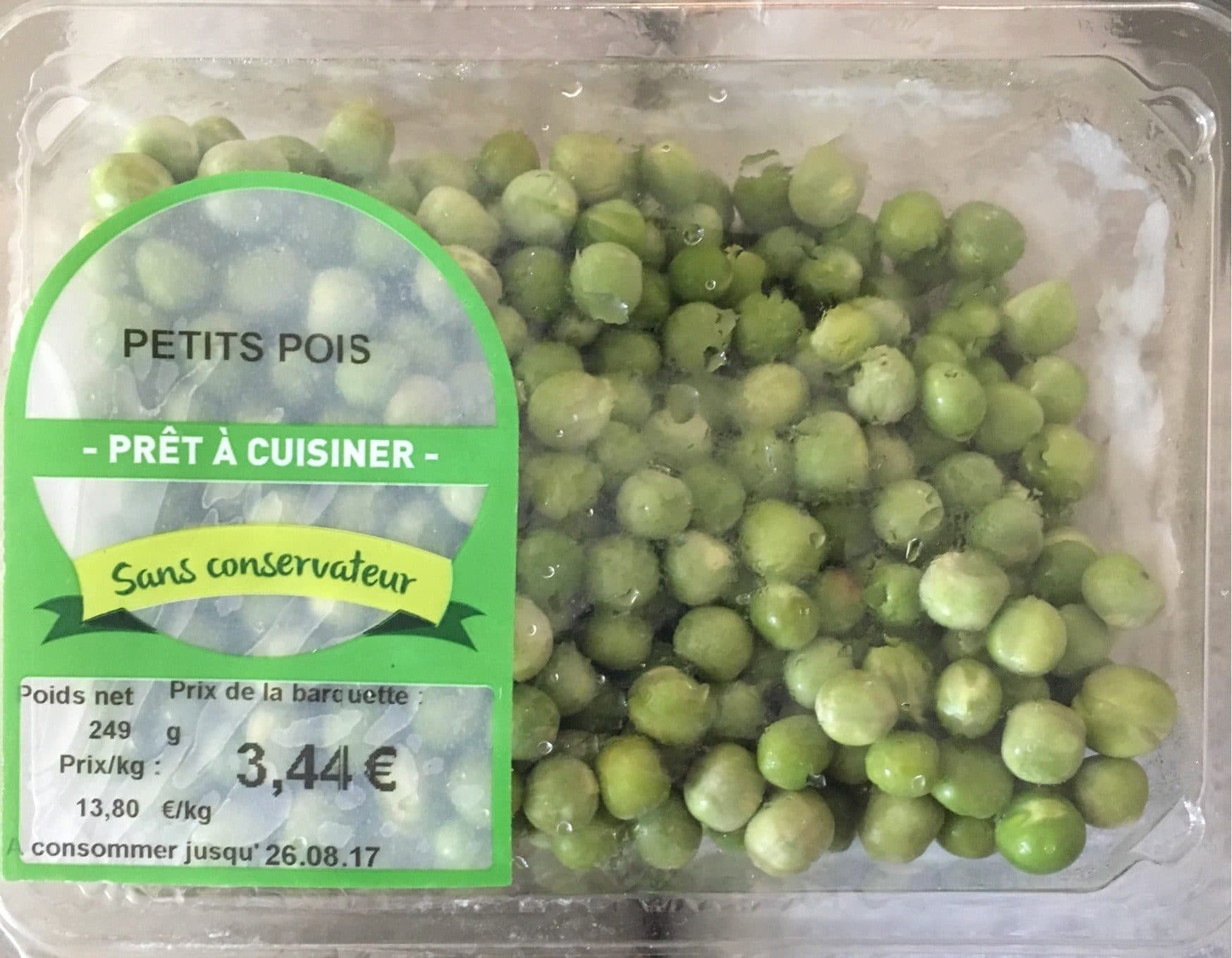 Sans marque Petits pois prêt à cuisiner packshot