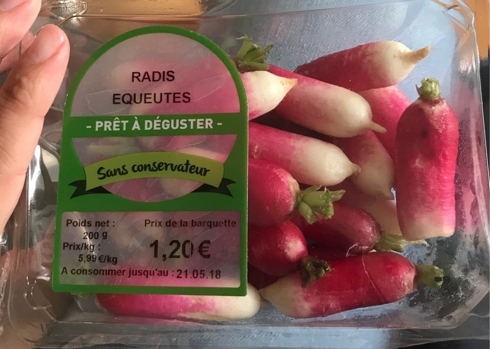 Open Food Facts Radis equeutes packshot