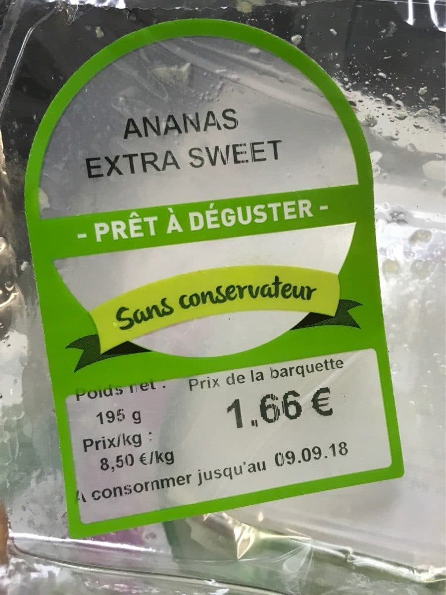 Open Food Facts Ananas extra sweet packshot