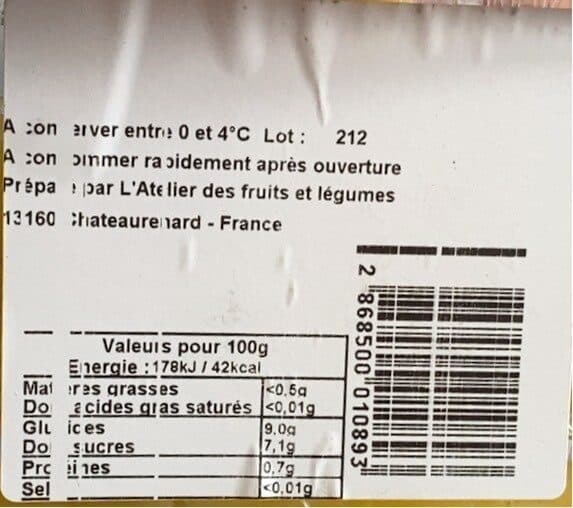 Open Food Facts Ananas extra sweet packshot