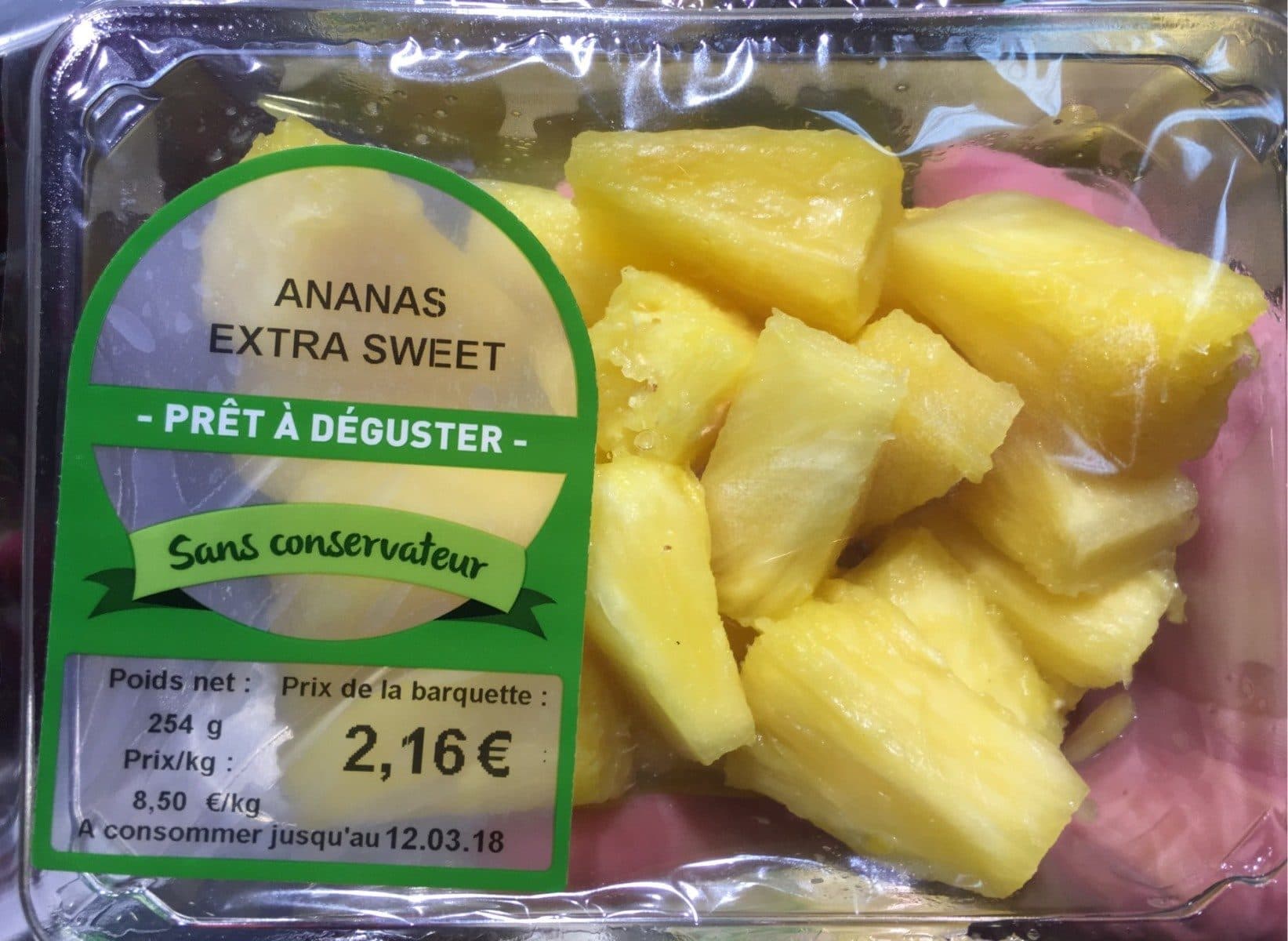 Open Food Facts Ananas extra sweet packshot