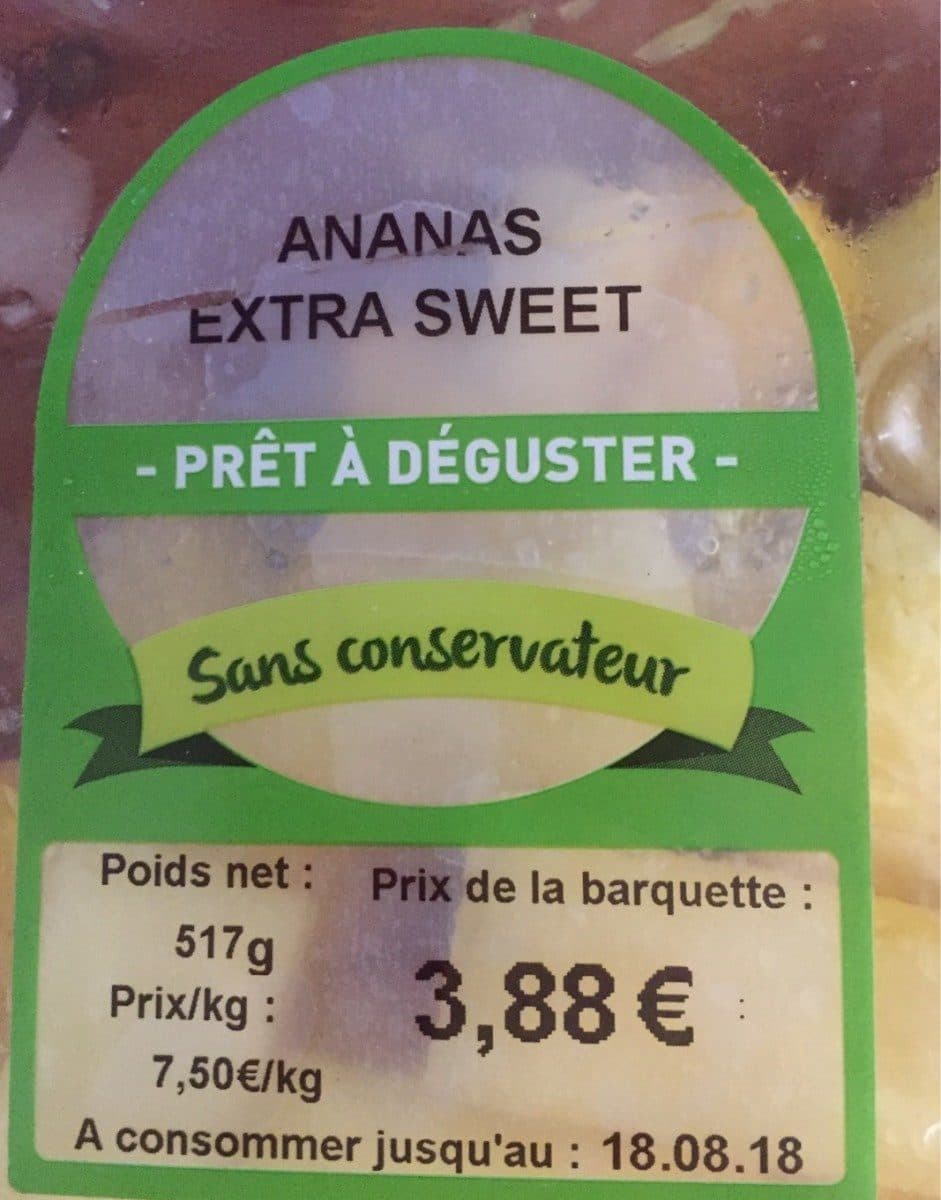 Open Food Facts Ananas extra sweet packshot