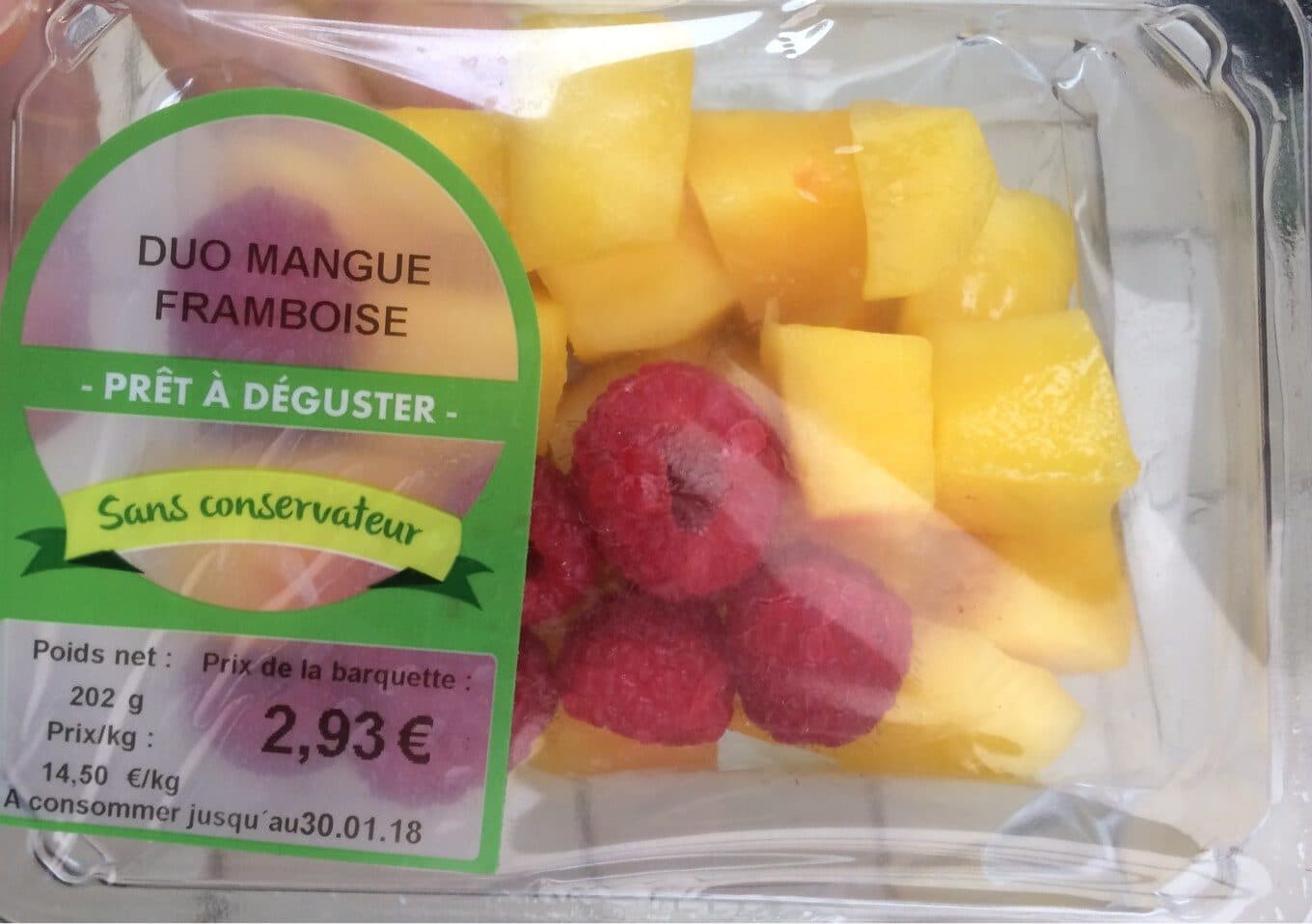 Grand Frais Duo mangue framboise packshot