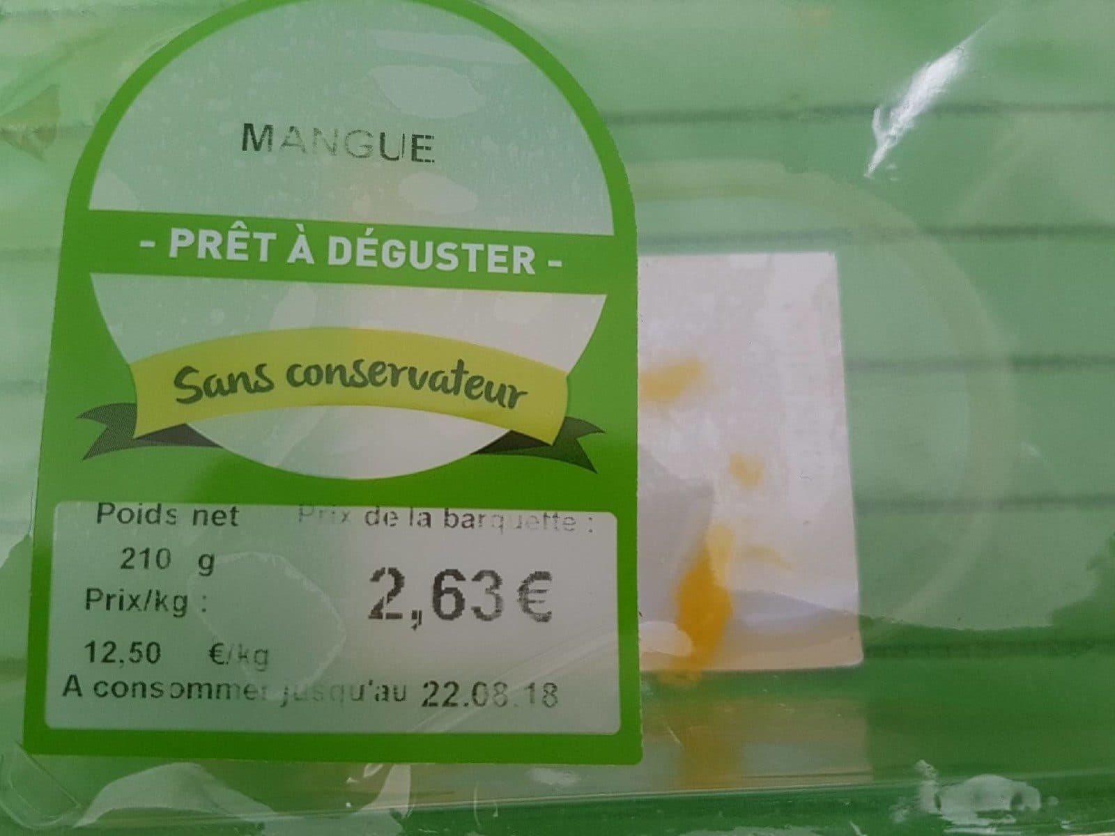 Open Food Facts Mangue packshot