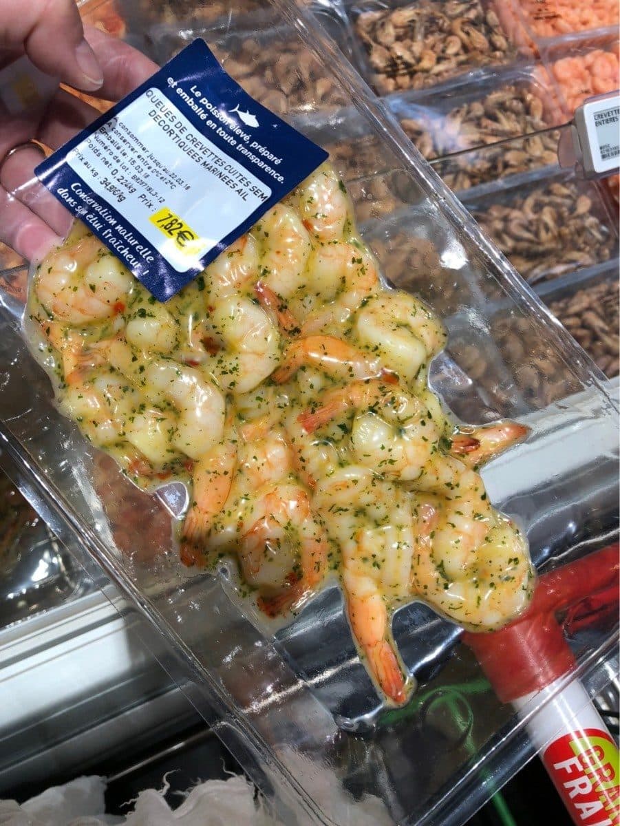 Open Food Facts Queues de crevettes à l'ail packshot