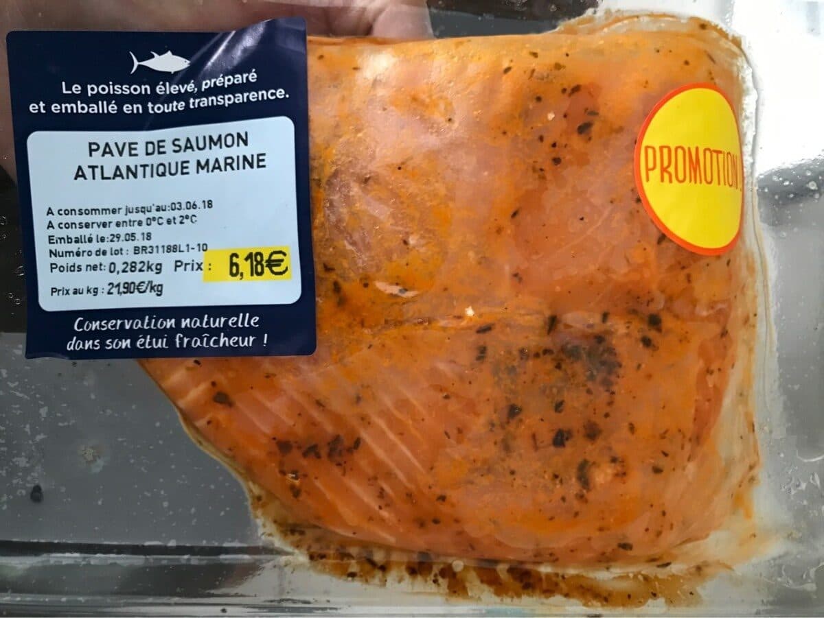 Open Food Facts Pave de saumon mariné packshot