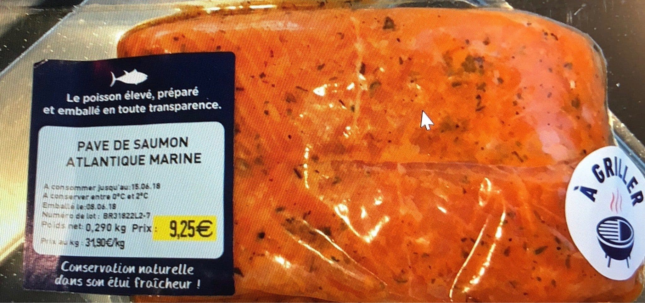 Open Food Facts Pavé de saumon atlantique larine packshot