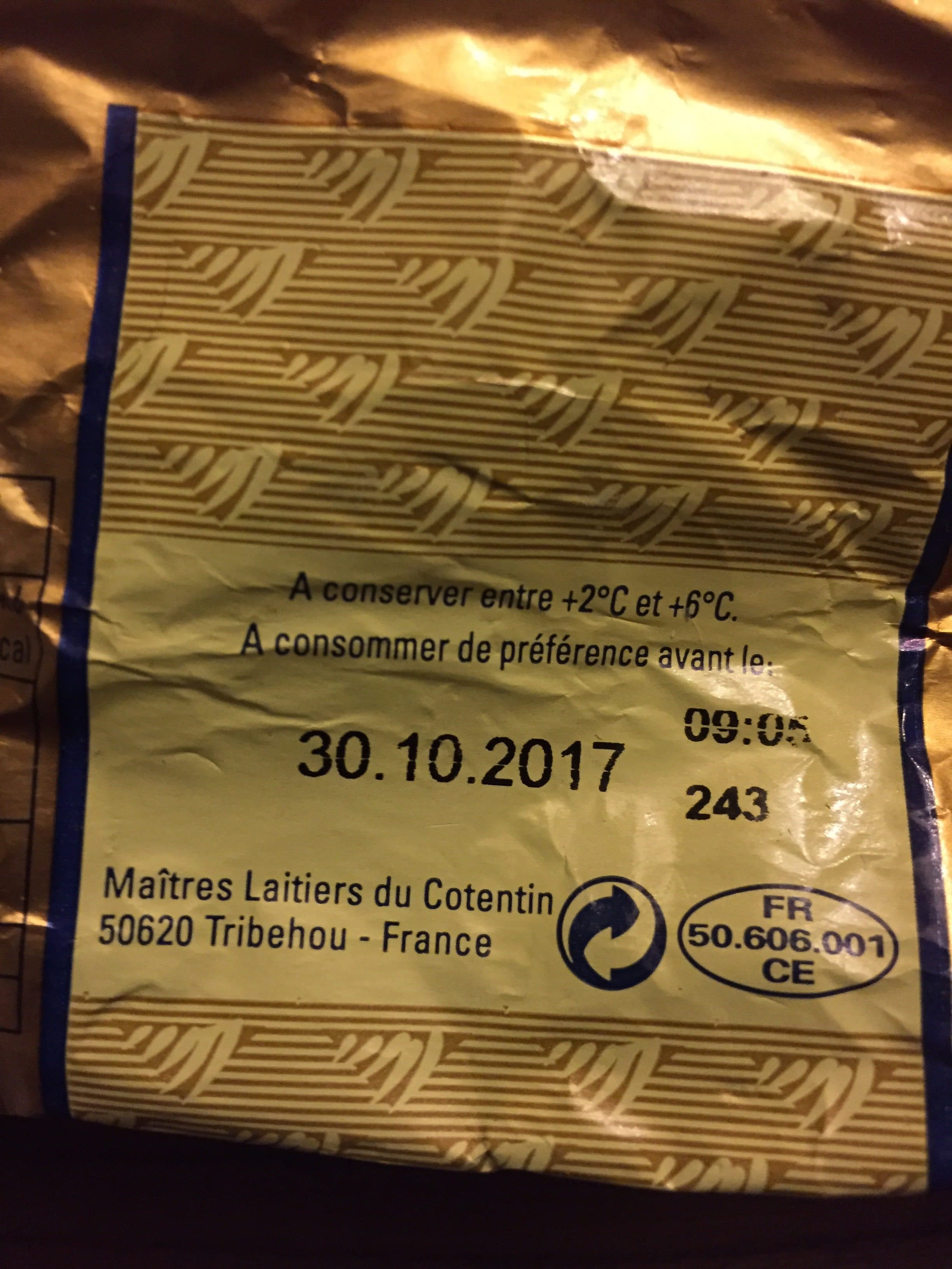 Maîtres Laitiers en Normandie Beurre d'Isigny packshot