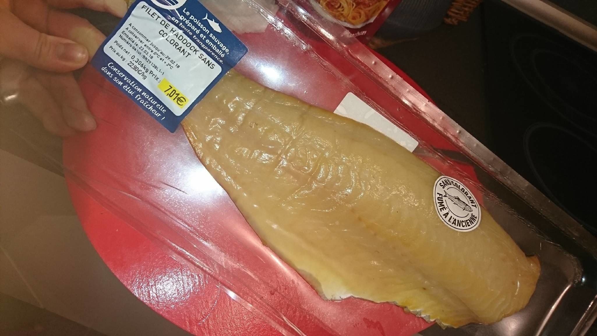 Open Food Facts Filet de haddock sans colorant packshot