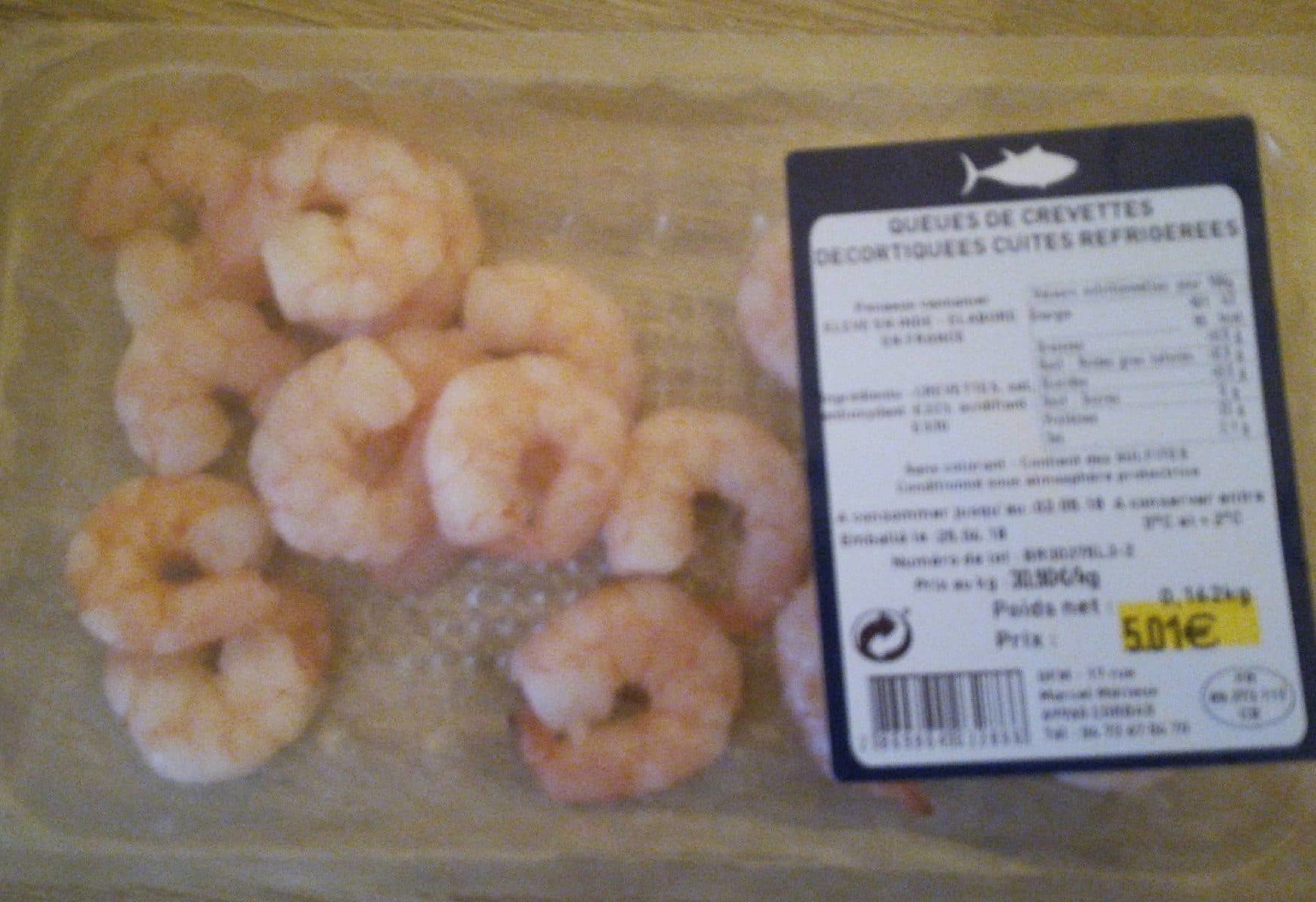 Open Food Facts Crevette décortiquées cuites packshot