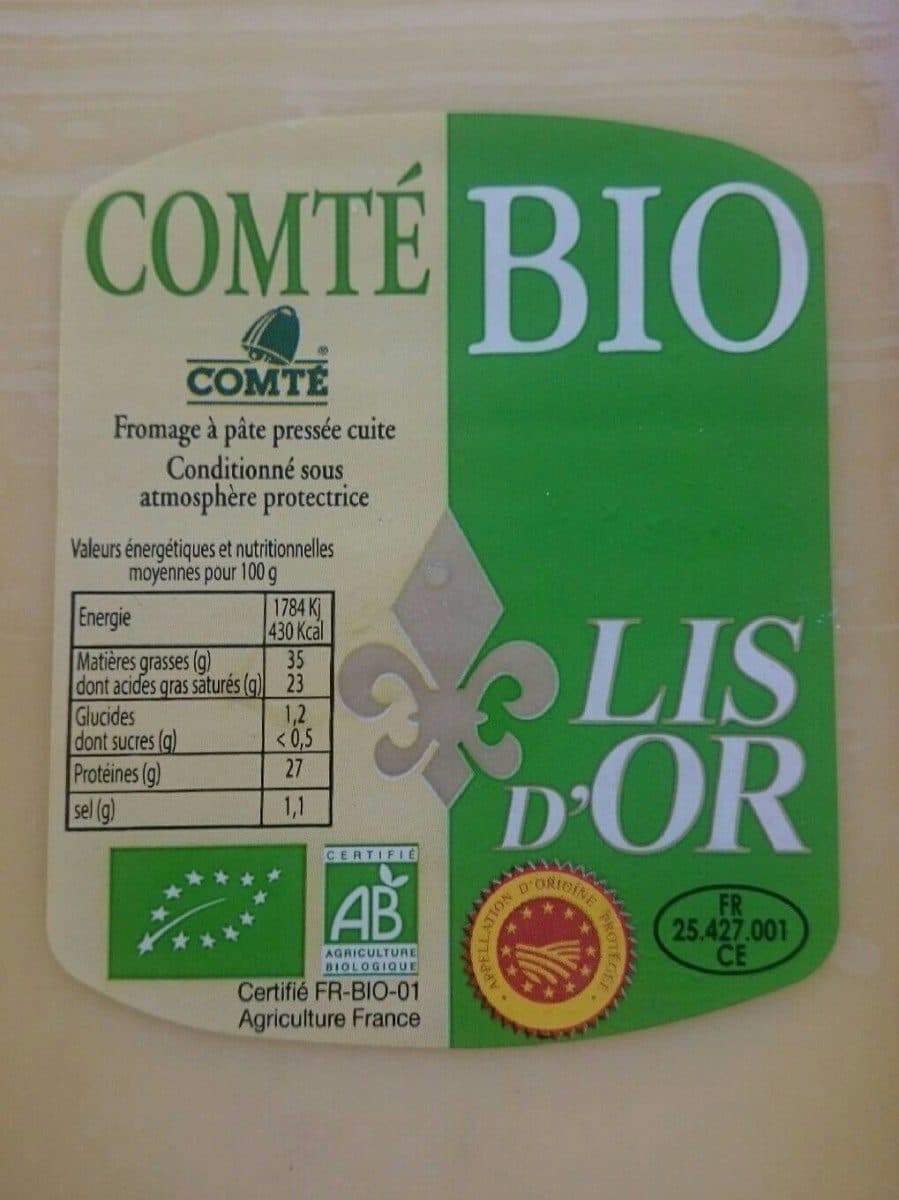 Open Food Facts Comté bio packshot